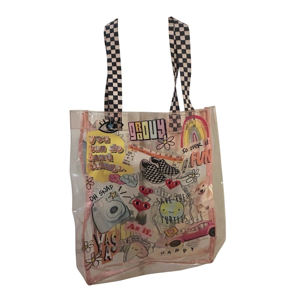 Clear Vinyl Tote Bag - Picture 1 of 3